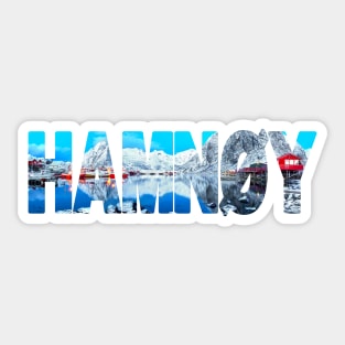 HAMNØY - Lofoton Islands Norway Harbour Sticker